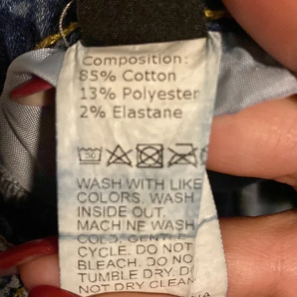 Shein medium wash flakes skinny jeans - Picture 4 of 4